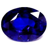 Blue Sapphire Oval Shape EyeClean Clarity 5.77 Carat - EDR Certificate