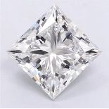 Princess Cut Diamond 4.00 Carat E Colour VS2 Clarity IGI Certificate (Loose Diamond)