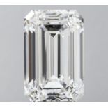 Emerald Cut 3.00 Carat, F Color, SI1 Clarity EX EX IGI Cert