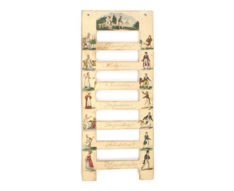 A rare printing by Richard Miller, proprietor of ‘The Juvenile Library’ – ‘The Ladder of Matrimony, beautifully ornamented wi