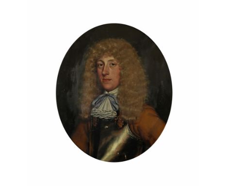 Circle of Jacob Huysmans Portrait of a lady Oil on canvas, oval 74 x 60.5cm; 29 x 23¾in together with an English school portr