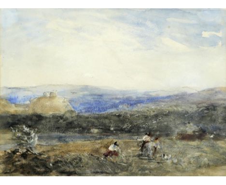 Hercules Brabazon Brabazon (1821-1906) Interpretation of David Cox Signed with initials Watercolour and pencil 21.8 x 29.7cm;