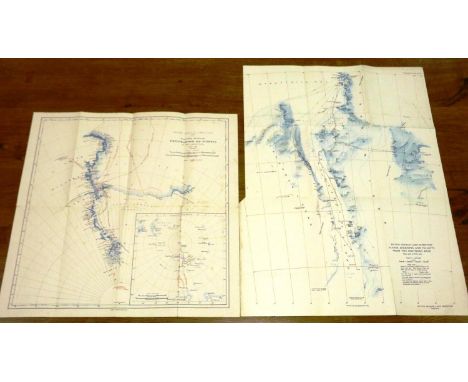 British Antarctic Expedition 1907 General Map showing the Explorations and Surveys of the Expedition 1907-1909, pub. William 