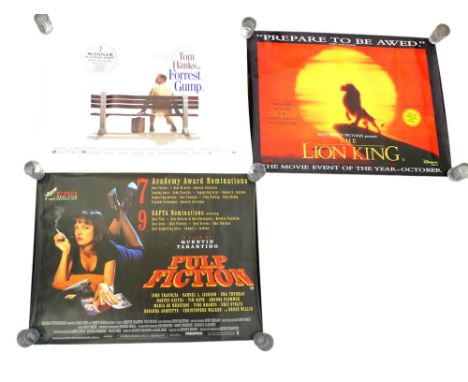 Pulp Fiction by Quentin Tarantino original quad poster, rolled, 76cm by 101cm, double sided, '7 academy awards, 9 Baftas', pl