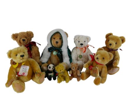 A group of Hermann teddy bears comprised of 'Winter wonderland Bear', 'Bolero Music Bear' limited edition 'Teddy Bears Picnic