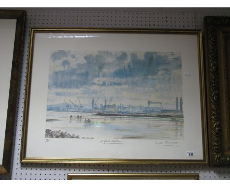 Coralie Krishan? 'Belfast Harbour' Limited Edition Colour Print, 48 of 200, 36.5 x 55.5cm, signed lower right. 