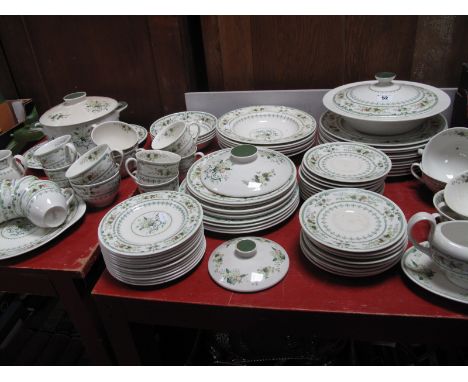 A Matched Royal Doulton 'Provencal' Part Tea and Dinner Service, of approximately eighty five pieces.