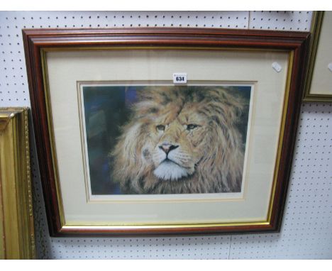 Steven Townsend, "Jesus The Creator", a "Lions Head", limited edition colour print of 950 29cm x 40.5cm, graphite signed.