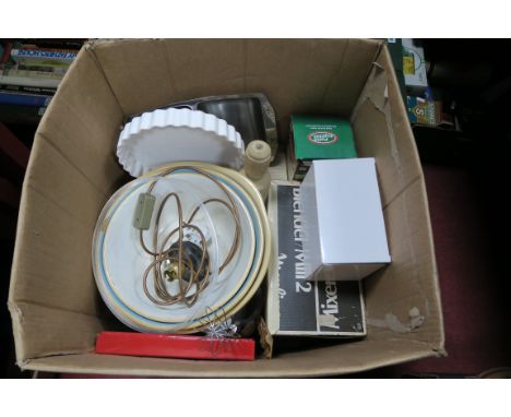 Mixing Bowls, rolling pin, kitchenalia - untested sold for parts only, etc:- One Box