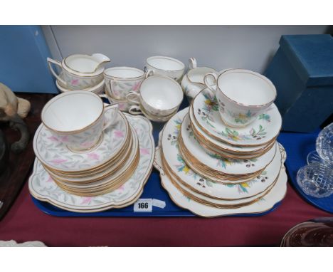 Mintons Petunia Pattern Part Tea Service, Aynsley china 'Berry Lane' C2167 part tea service:- One Tray