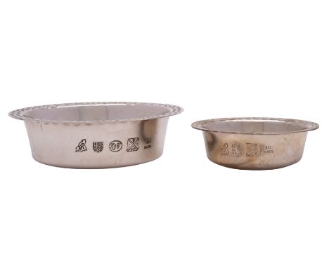 Two Elizabeth II Guernsey silver novelty Bachins, makers Simon Russell and E J G for Bruce Russell & Son, Guernsey 2008 with 