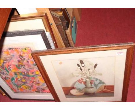 R. Hart - Landscape, watercolour, 60 x 45cm; Spencer Coleman - Ploughing scene, limited edition print; and two others (4)