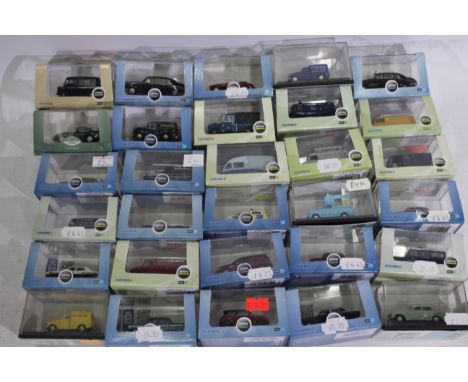 Oxford - Railway Scale. A selection of Thirty boxed diecast 1:76 scale models appearing in Mint condition with Excellent boxe
