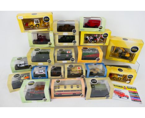 Oxford - Railway Scale. A selection of Twenty boxed diecast 1:76 scale models appearing in Mint condition with Excellent boxe
