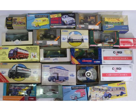 Corgi - Oxford. A selection of Twenty-two boxed diecast vehicles in various scales appearing in Excellent to NM condition wit