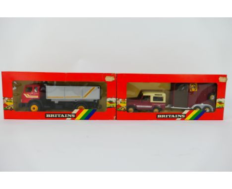 Britains - Two boxed 1:32 scale model vehicles appearing in Mint condition with Excellent boxes. Lot consists of: #9583 Iveco