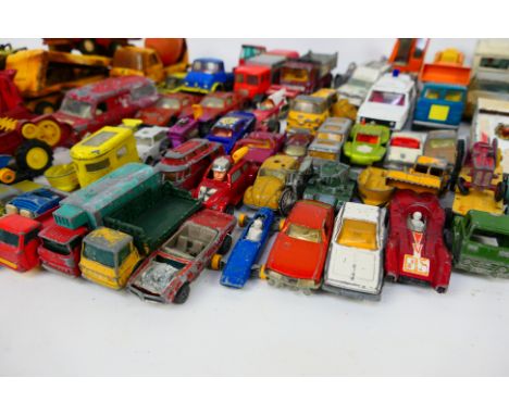 Matchbox - Corgi - Majorette - Dinky - 60 plus vehicles in play worn condition for restoration or spares includes Commer Bus 