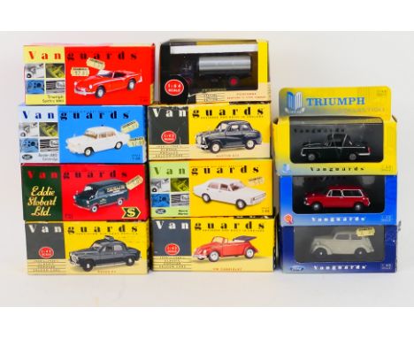 Vanguards - A boxed group of 11 1:43 scale diecast models from various Vanguards ranges. Lot includes VA07402 Triumph Herald 