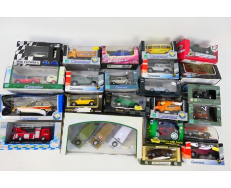 Cararama - New Ray - Others - Over 20 boxed diecast and plastic model vehicles in several scales. Lot includes Cararama Mini 