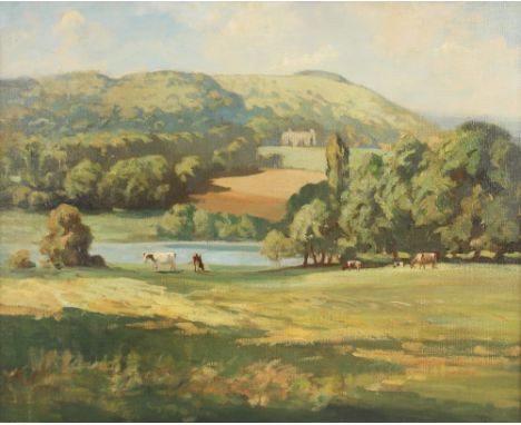 John Laviers Wheatley (Welsh, 1892-1955),"Chanctonbury Ring",Oil on canvas,Unsigned; named and titled to Abbott & Holder gall