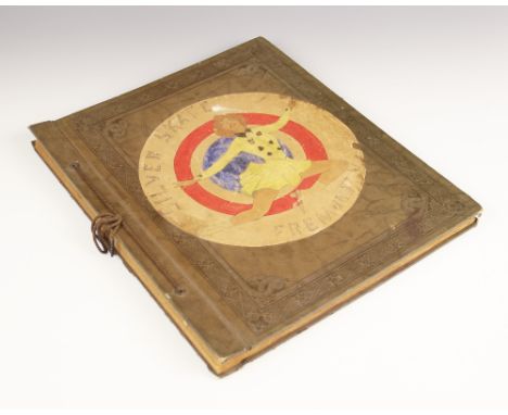 An album containing a collection of vintage American roller skating ephemera from the 1940s and 1950s, to include approximate