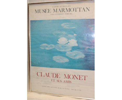 A Musee Marmottan Claude Monet exhibition print, framed and glazed