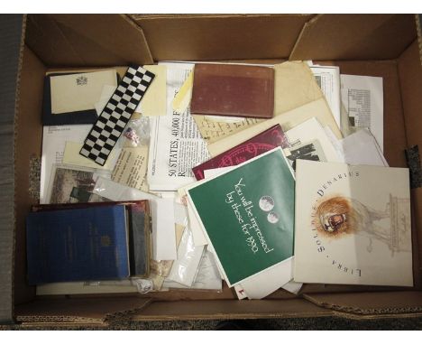 A collection of mixed ephemera including Special Constabulary account book dating from 2nd September 1939 - 5th January 1941 