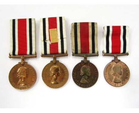 Four EIIR Special Constabulary Long Service Medals named to R/CONST R. SELFRIDGE, MARGARET V. GODLEY, WILLIAM DALZELL, and MO