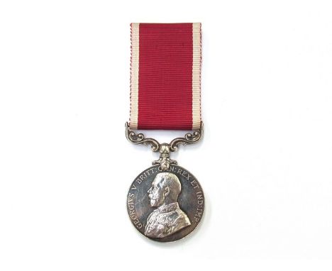 A George V Army Long Service and Good Conduct Medal with scrolled fixed suspender named to 1852193 SJT. J.W. PEARCE. R.E.