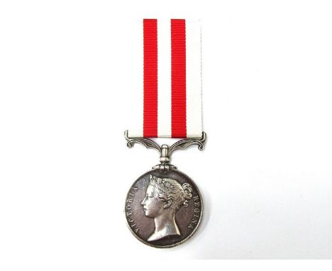 An Indian Mutiny Medal (1858) awarded to DRIVER ROBERT MURDOUGH 13TH Bn. R. ART., part of the 5th Company of the Royal Artill