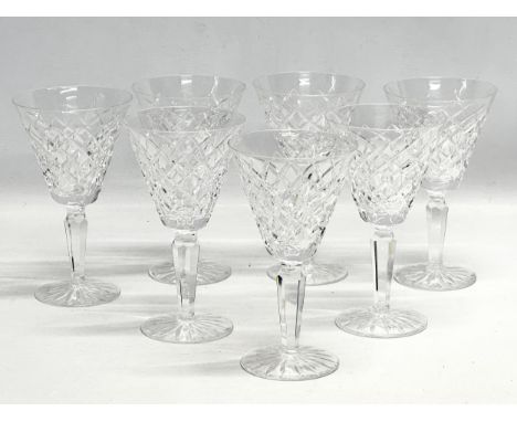 A set of 7 large Waterford Crystal “Tyrone” 10x17.5cm.