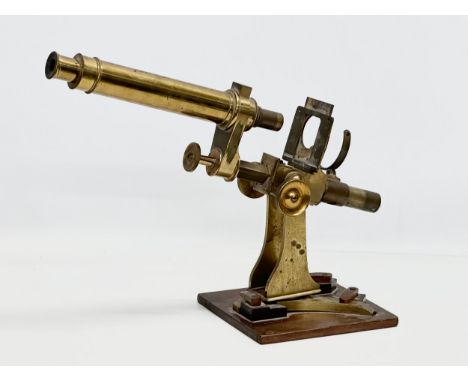 Andrew Ross. A 19th Century brass microscope.