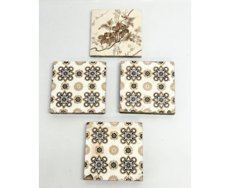 Minton &amp; Co. Mintons tiles. 15.5cm.
