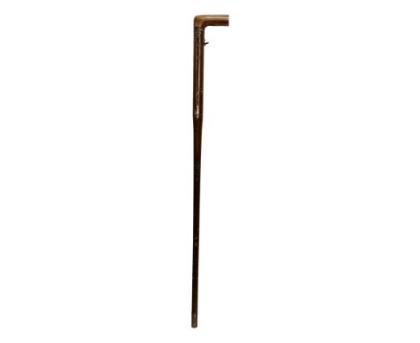 A Late 19th/Early 20th Century cane gun/walking stick gun. 91cm