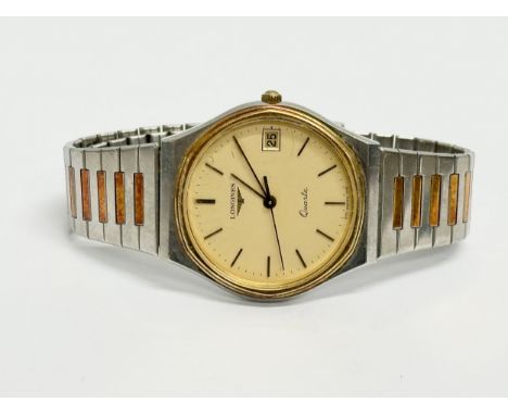 A 1980’s gents Longines watch.  (4)