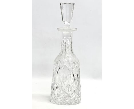 A large Waterford Crystal “Shannon” decanter. 34cm