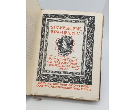 First Edition of Shakespeare's King Henry V, Published by J.M. Dent and Co in 1895. 11 x 14cm 