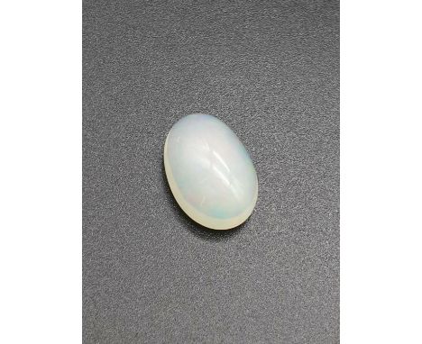 6.02ct Natural Opal Gemstone (oval cabochon cut) with W.G.I (World Gemmological Institute) UK Certified 