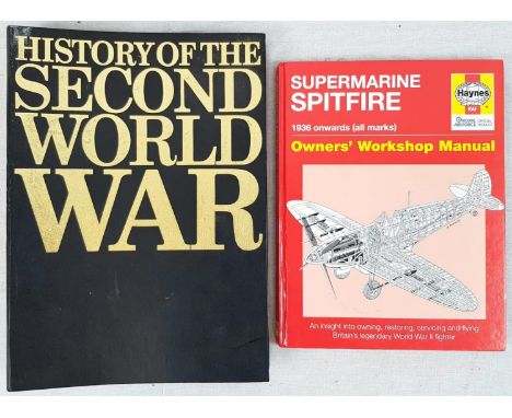 Haynes Manual RAF official product on the Supermarine Spitfire from 1936 onwards, plus a Vintage 1966 Purnell London Volume 1