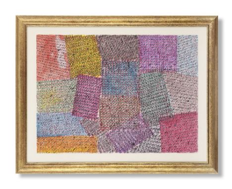 Charles Hossein Zenderoudi (Iran, born 1937)Untitled (Talismanic Charts) gouache on paper, framedsigned 'Zenderoudi' and date