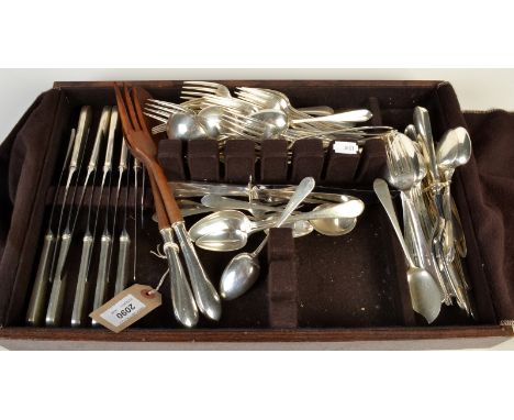 A suite of American "Treasure" silver cutlery comprising ten tablespoons, ten dessert spoons, ten table forks, ten dessert fo