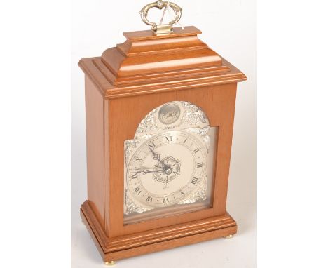 A reproduction 1977 commemorative bracket clock, by Elliott.
