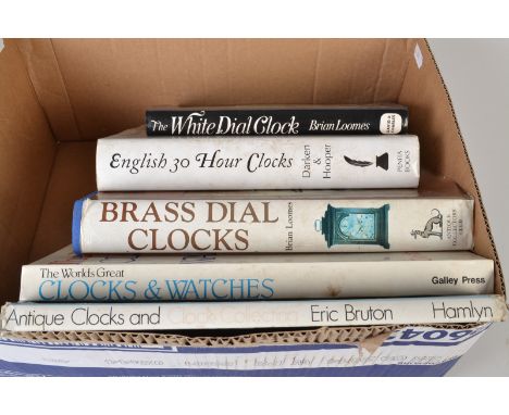 Five clock and watch books.