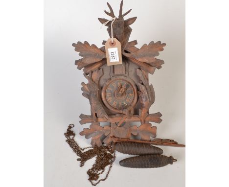 A small Black Forest cuckoo clock.