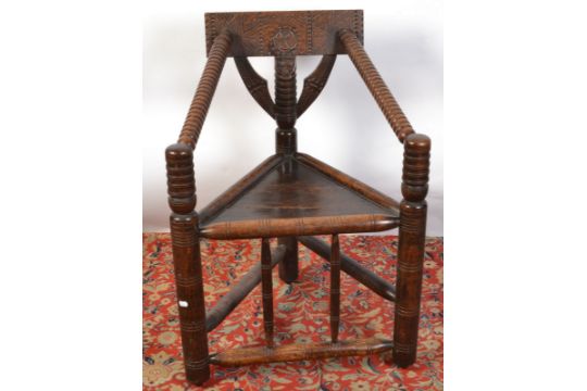A Turner S Chair With Triangular Seat In Traditional Style
