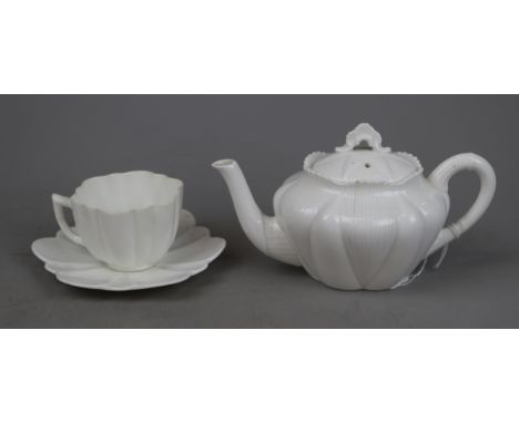 Late 19th century early Shelley for Charles Wileman Foley China teacup and saucer, Rd &nbsp;together with an early 20th centu
