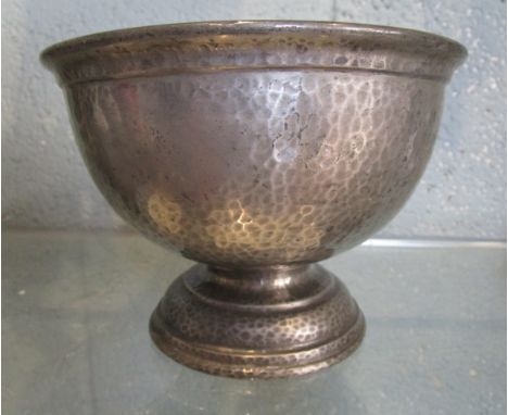 Liberty &amp; co Tudric hammered pewter 0831 footed bowl 
