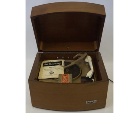 The Black Box Record PlayerProduced by PYE in 1957, comes with instruction manual.