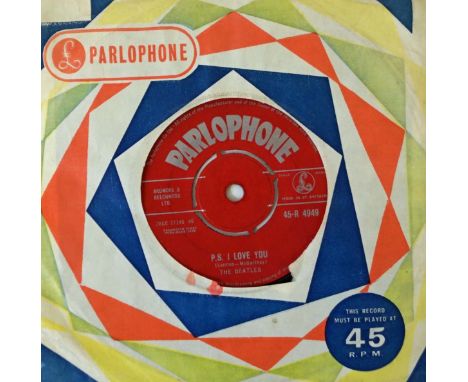 The Beatles 45rpm record'Love me Do' 1962 Red Parlophone label (45-R 4949) 1st issue.