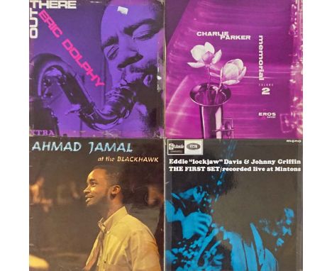 Approx ninety Jazz LPsIncludes Eric Dolphy's 1968 LP 'Out There' xtra label 5054, Wardell Gray's 'Memorial Vol. 1' Stateside 